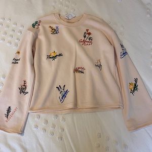 New Madewell Flower Sweatshirt